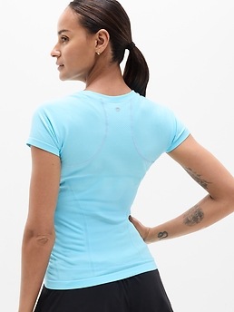 Momentum Seamless Tee - Blue - image 3