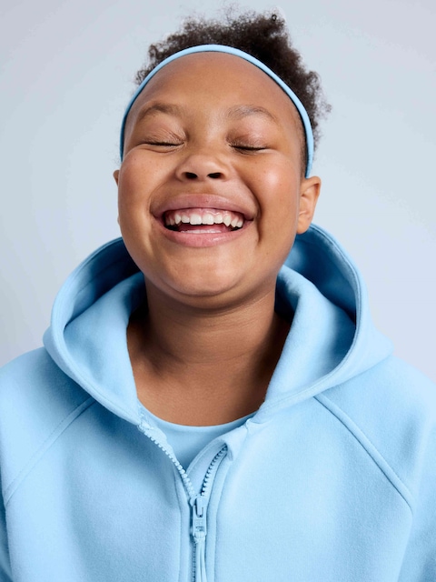 Athleta Girl All Day Half Zip Hoodie - Blue