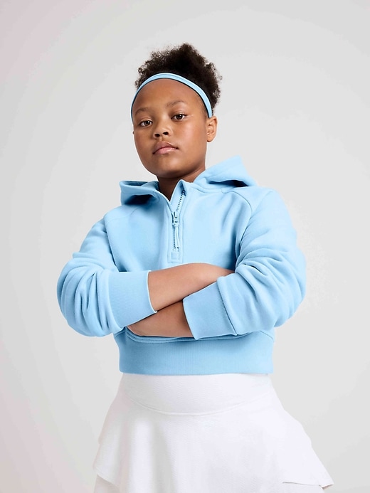 Image number 2 showing, Athleta Girl All Day Half Zip Hoodie