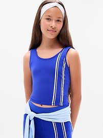 Image number 2 showing, Athleta Girl Scoop Longline Graphic Bra