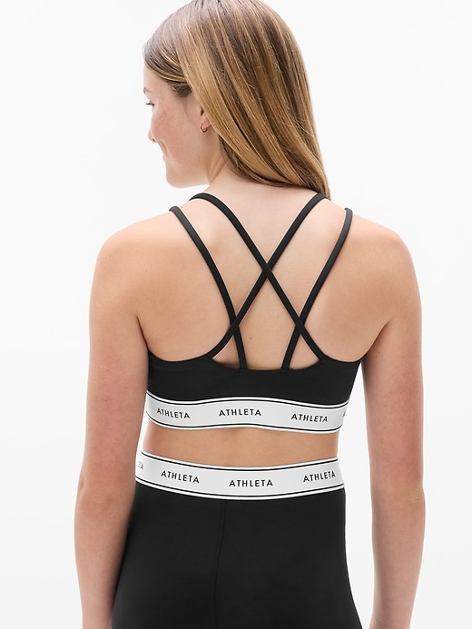 Image number 3 showing, Athleta Girl High Speed Logo Bra