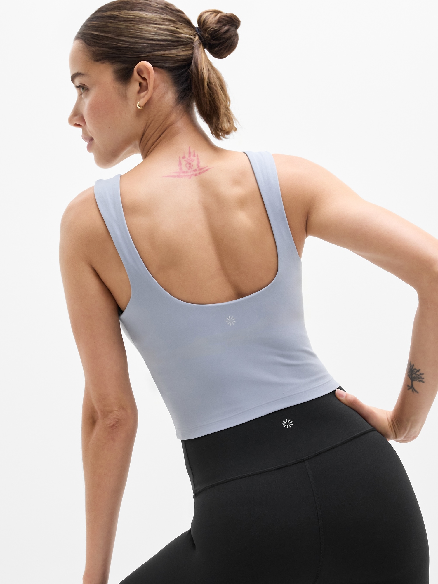 Transcend Square Neck Crop Sports Bra A-C