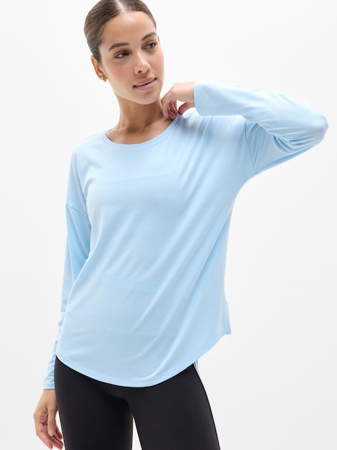 Move With Ease Top - Mist Blue