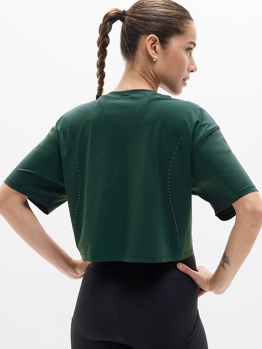 Image number 6 showing, Ultimate Lasercut Crop Tee