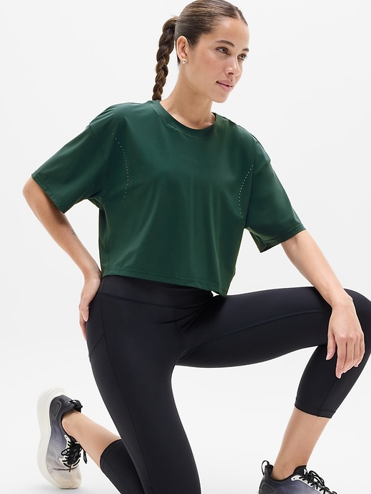 Image number 5 showing, Ultimate Lasercut Crop Tee