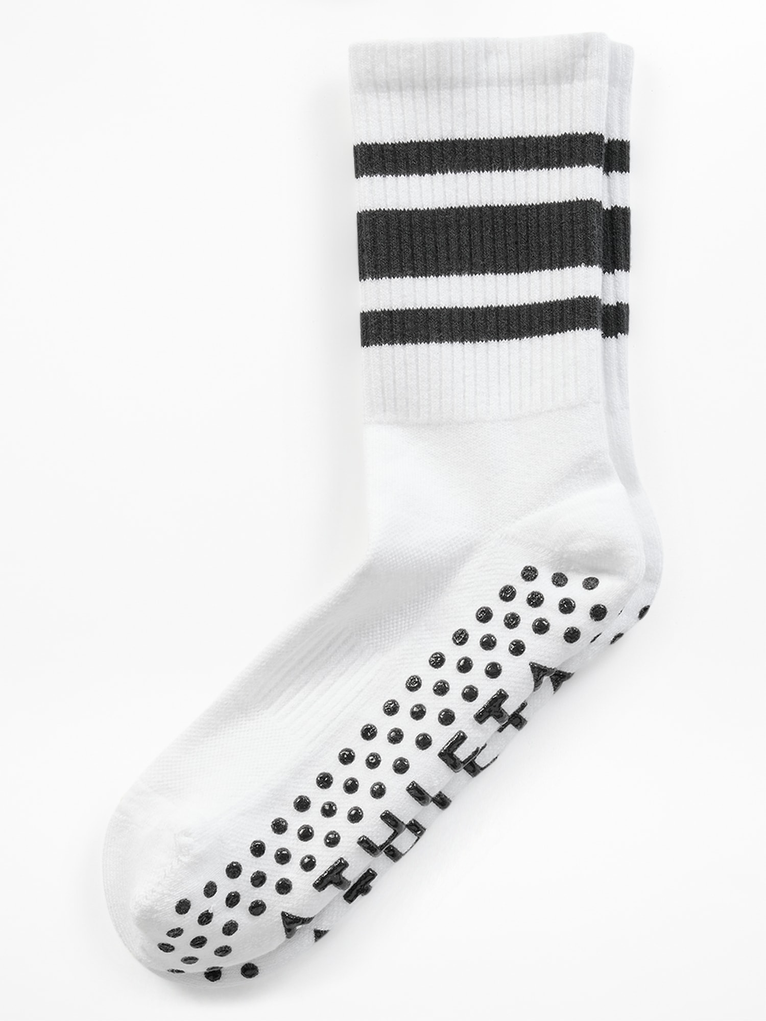 Athleta Pilates Gripper Crew Sock In White