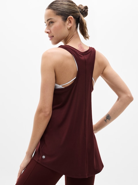 Move With Ease Tank - Garnet