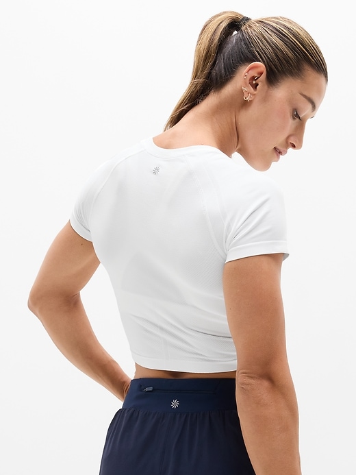 Image number 5 showing, Momentum Seamless Crop Tee 2.0