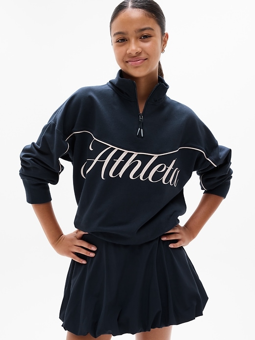 Image number 2 showing, Athleta Girl School Vibes 1/4 Zip Sweatshirt