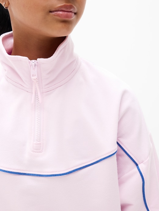 Image number 4 showing, Athleta Girl School Vibes 1/4 Zip Sweatshirt