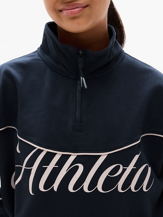 Image number 5 showing, Athleta Girl School Vibes 1/4 Zip Sweatshirt