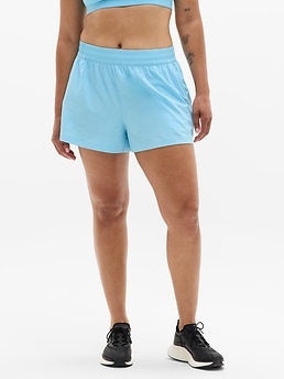 Weekender Mid Rise 3" Run Short - Blue - image 3