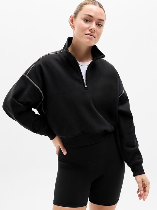 Image number 8 showing, Forever Fleece 1/2 Zip High Hip Sweatshirt