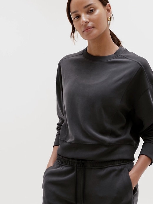 Image number 4 showing, Seasoft Rib Crewneck Sweatshirt
