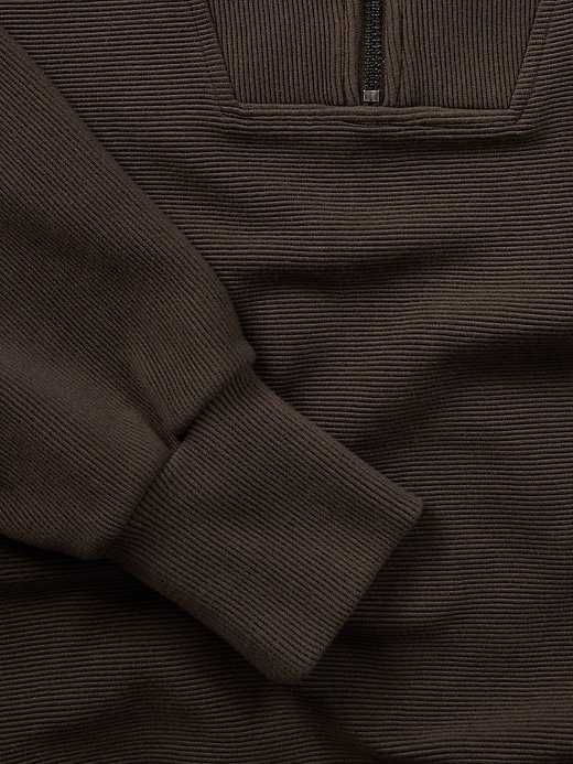 Image number 5 showing, Ottoman Rib 1/4 Zip Sweatshirt