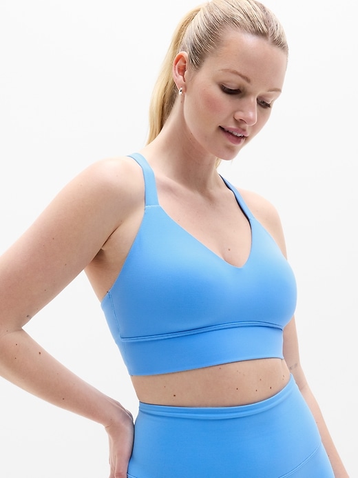 2 of 8 showing, with the color Cornflower of product Perfect Form Longline Bra A-C