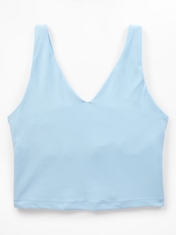 Transcend V-Neck Crop Sports Bra A-C - Blue - image 3