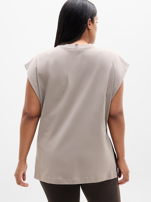 Image number 2 showing, True Cotton Oversized Muscle Tee