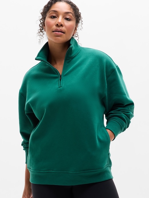 Image number 1 showing, Forever Fleece 1/4 Zip Sweatshirt