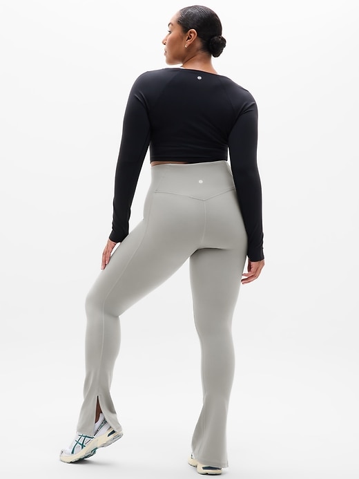 Image number 7 showing, Elation Ultra High Rise Split Slim Flare Pant