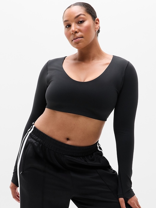 Image number 1 showing, Transcend Scoop Crop Top