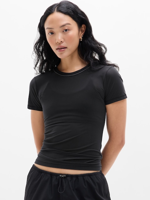 Sheer Mesh Tee - Black/Shadow Grey