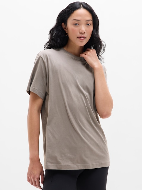 True Cotton Tee - Mortar Mushroom