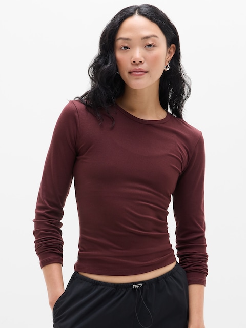 Signature Rib Top - Garnet
