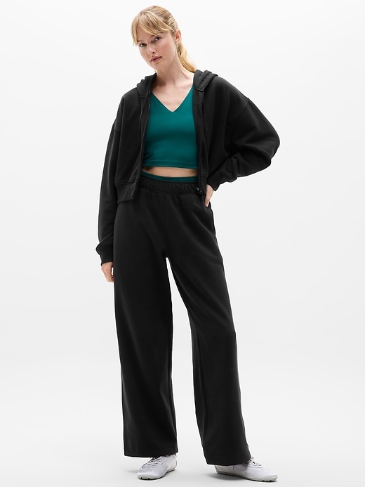 Image number 2 showing, Forever Fleece Wide Leg
