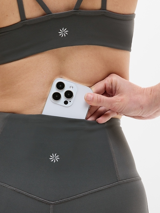 Image number 4 showing, Elation Ultra High Rise Sport Stripe Split Slim Flare
