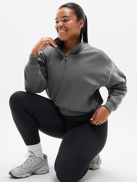 Image number 3 showing, Forever Fleece 1/2 Zip High Hip Sweatshirt