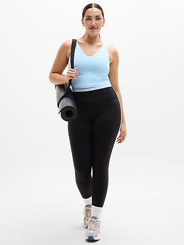 Transcend V-Neck Crop Sports Bra A-C - Blue - image 4