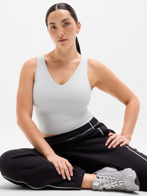 Transcend V-Neck Crop Sports Bra D-DD