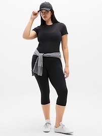Sheer Mesh Tee - Black - View 30