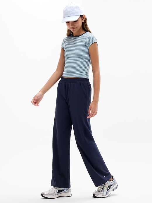 Image number 3 showing, Athleta Girl Rise Above Rib Crew Cutout Tee