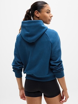 Forever Fleece 1/2 Zip Hoodie - Blue - image 3
