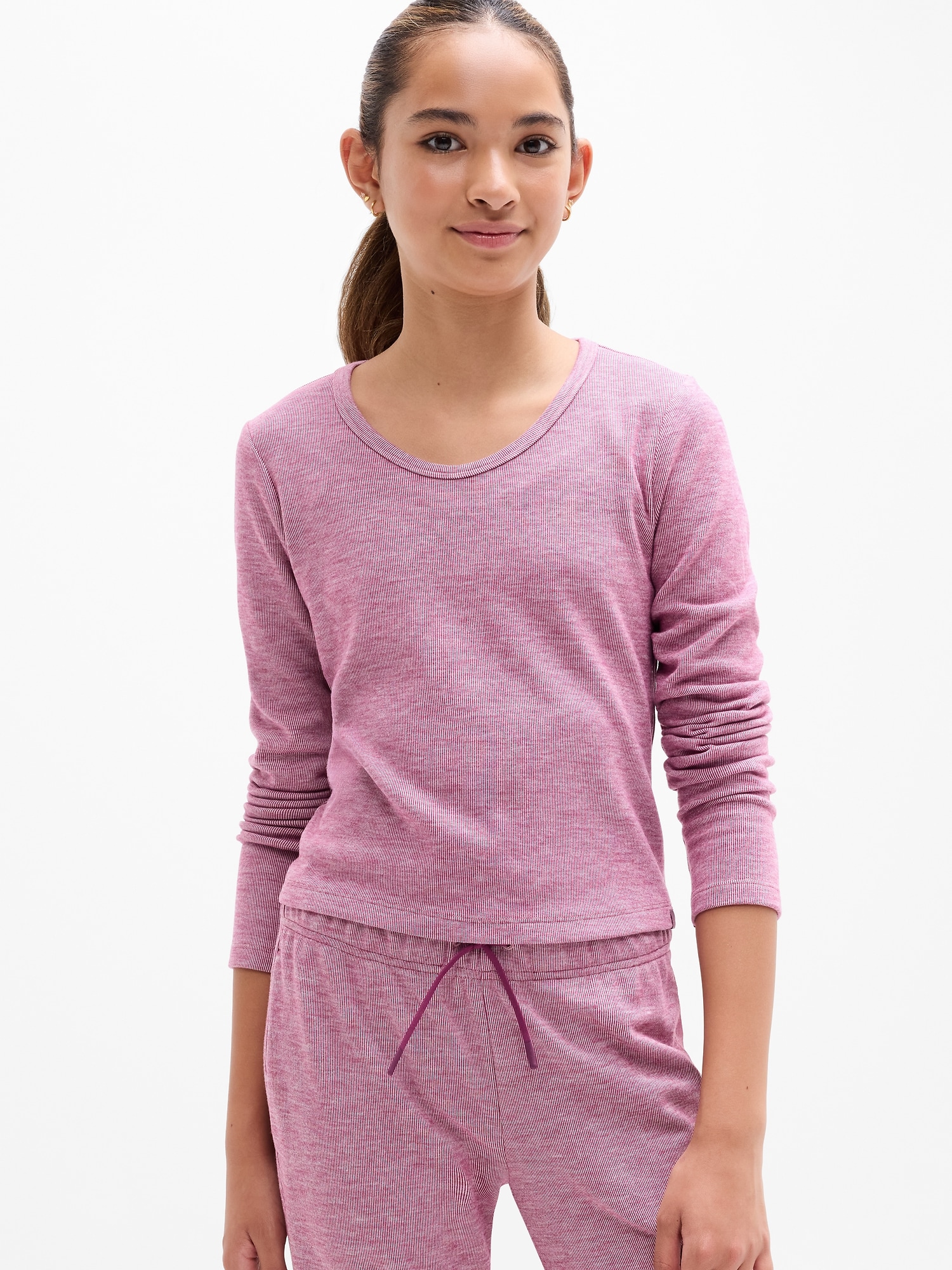 Athleta Girl Rib Scoop Top