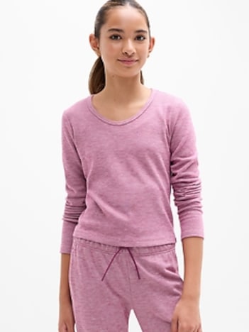 Athleta Girl Cozy Rib Scoop Top