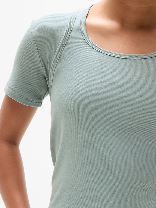 Image number 4 showing, Athleta Girl Right Moves Rib Double Up Tee