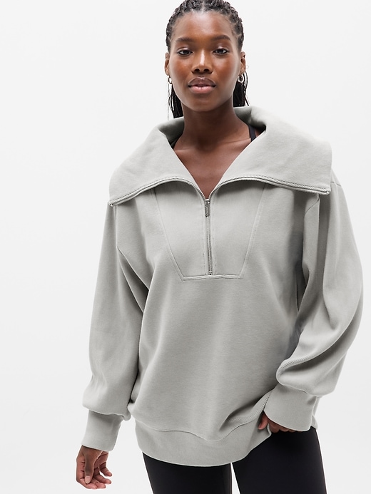 Image number 1 showing, Ottoman Rib 1/4 Zip Sweatshirt