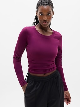 Renew Seamless Crewneck Top - Purple