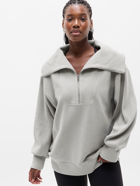 Ottoman Rib 1/4 Zip Sweatshirt - Featherstone