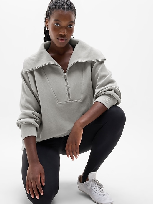 Image number 2 showing, Ottoman Rib 1/4 Zip Sweatshirt