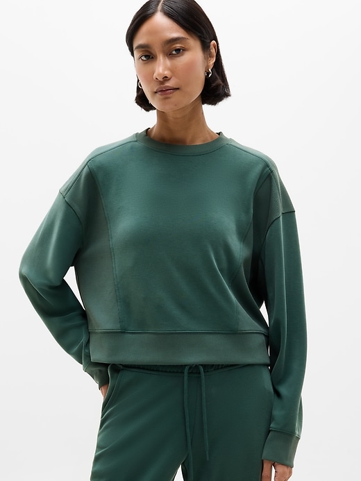 Image number 1 showing, Seasoft Rib Crewneck Sweatshirt
