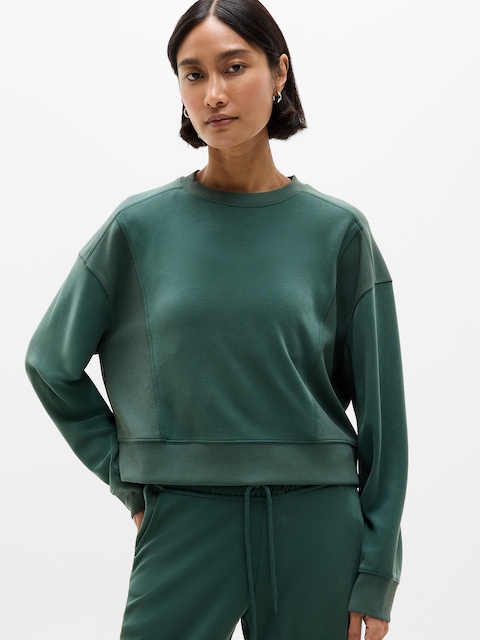 Seasoft Rib Crewneck Sweatshirt - Pine