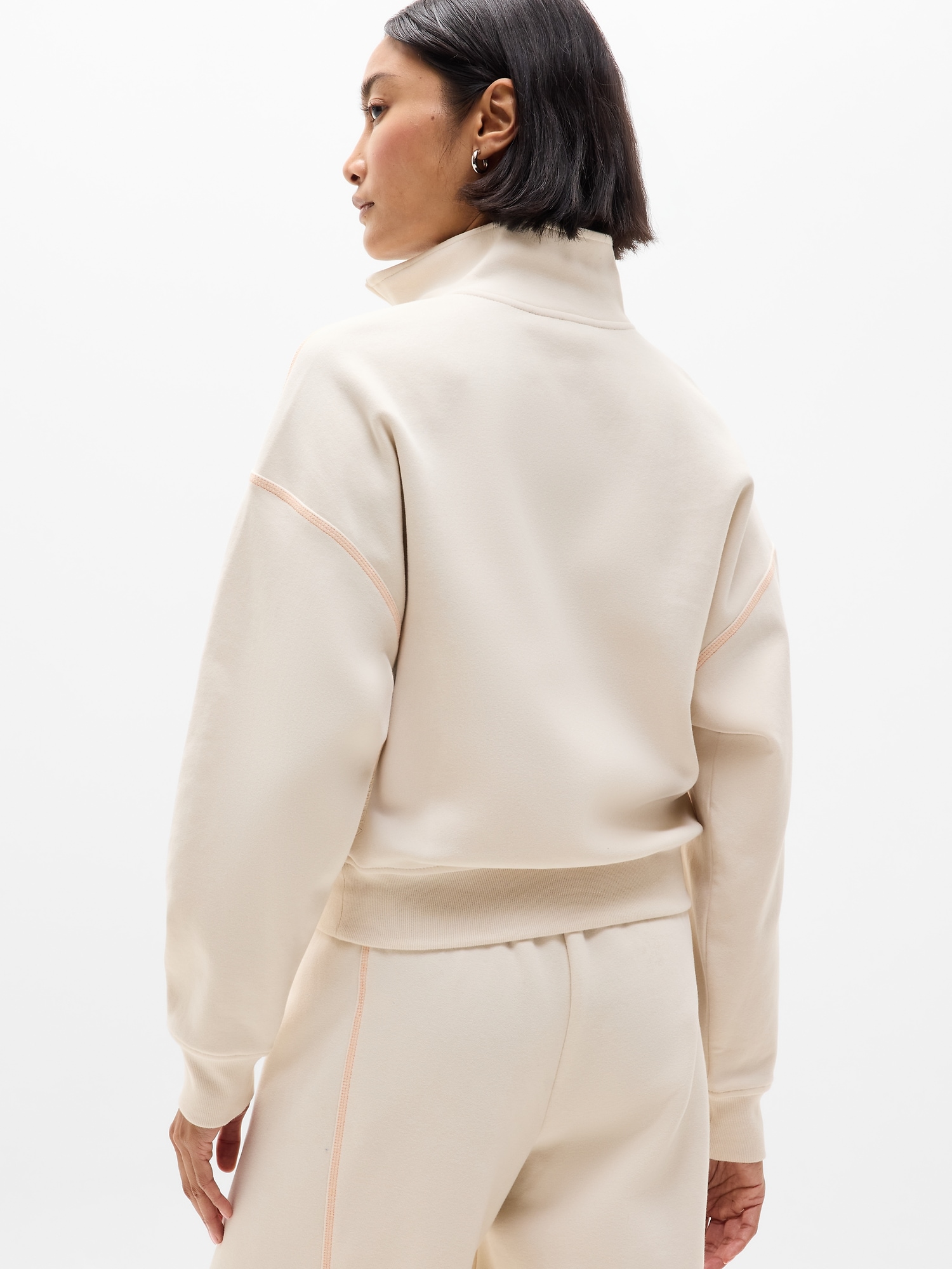 Forever Fleece 1/2 Zip High Hip Sweatshirt