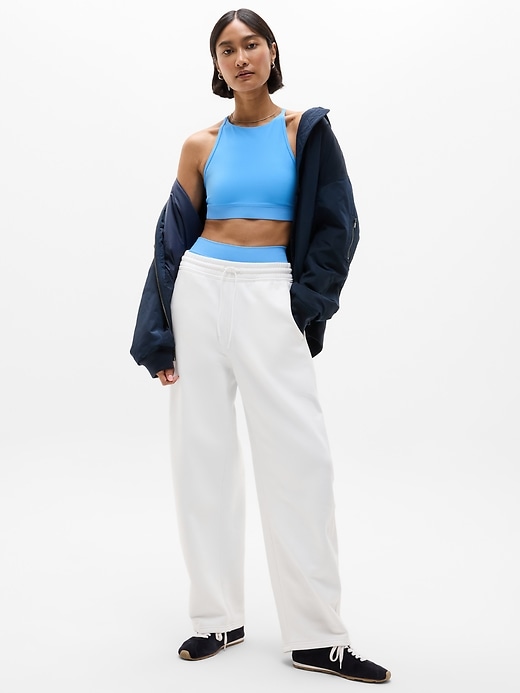 Image number 2 showing, Forever Fleece Mid Rise Barrel Pant
