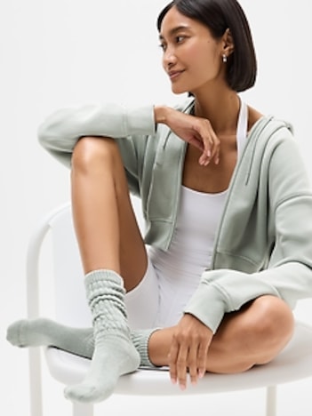 Cloud Scrunch Sock