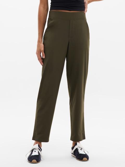 Brooklyn Mid Rise Ankle Pant - Forest