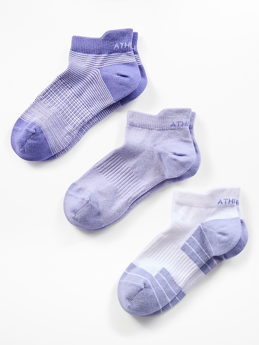 Image number 1 showing, Athleta Girl Everyday Ankle Sock 3-Pack
